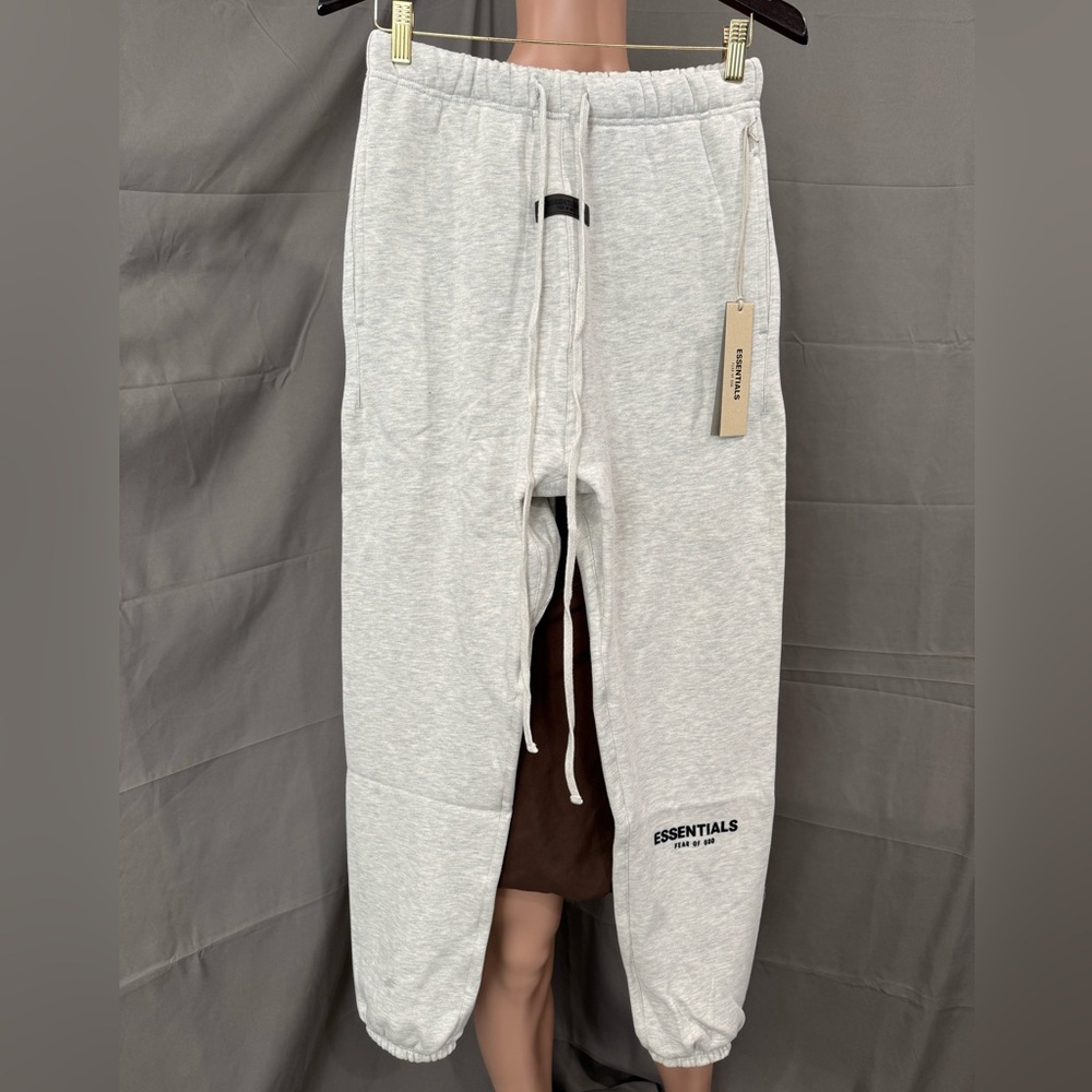 Fear Of God Essentials Light Oatmeal Pants Small
